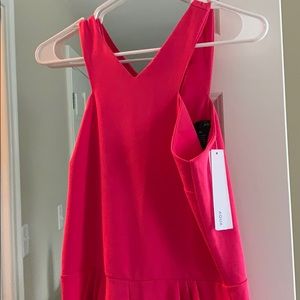 Aqua hot pink pant jumpsuit